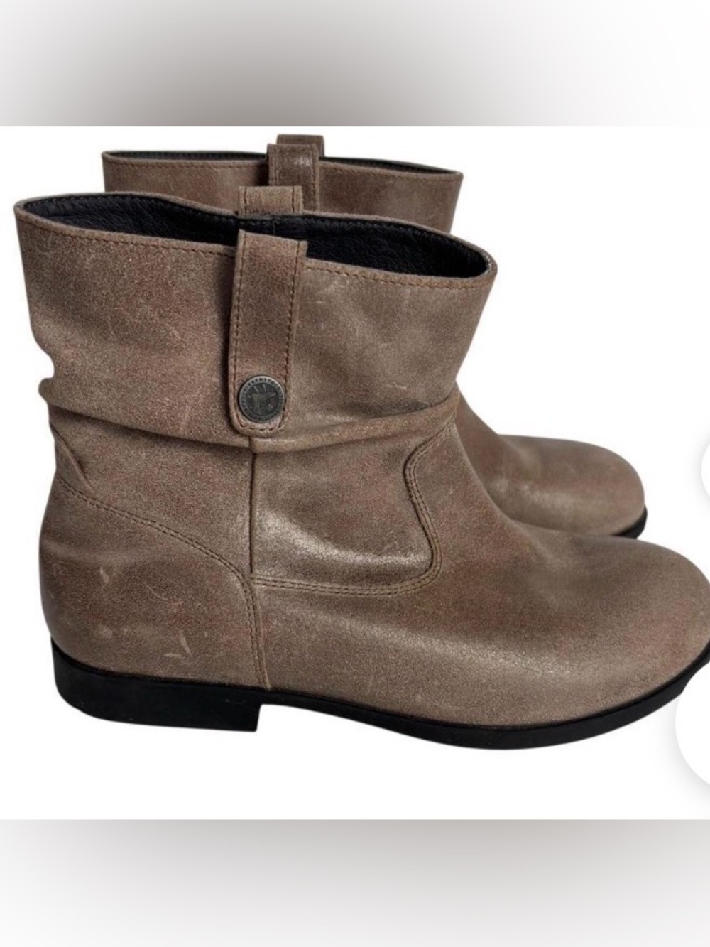 Birkenstock Uppsala Shearling Espresso Brown Suede Boots Size 39